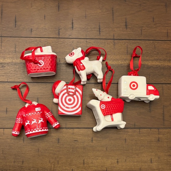 Other - 2024 Target Wonderland Red and White Holiday Ornaments Set